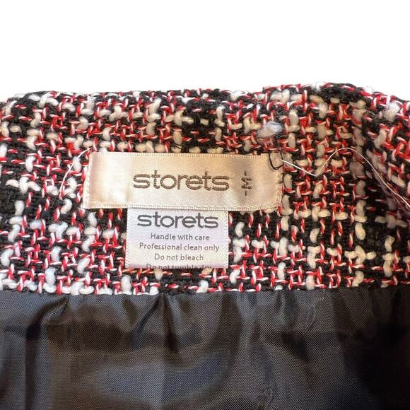 Storets Tweed Fringe Mini Skirt Medium - Picture 6 of 6